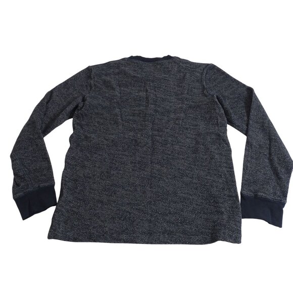 Joes Jeans Textured Blue Henley Long Sleeve Top Men Size S Night Sky Casual - Picture 4 of 12